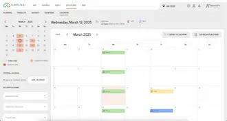 Calendar page screenshot