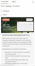 Notifications panel screenshot