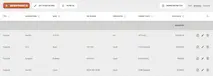 Application products list screenshot